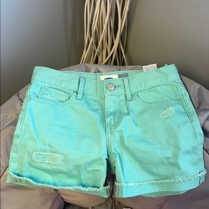 Old navy teal jean shorts